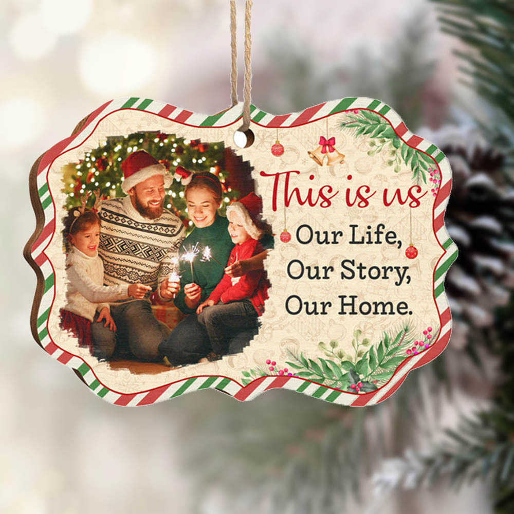 Personalized Photo Christmas Ornament Custom photos Gifts for Family