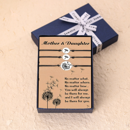 Dandelion Bracelets Mother and Daughter Bracelets Back To School Gifts for Children Adjustable String Bracelet