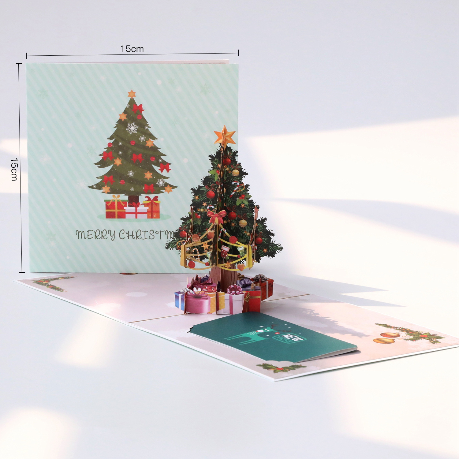 Christmas Tree 3D Pop-Up Card Creative 3D Christmas Greeting Card