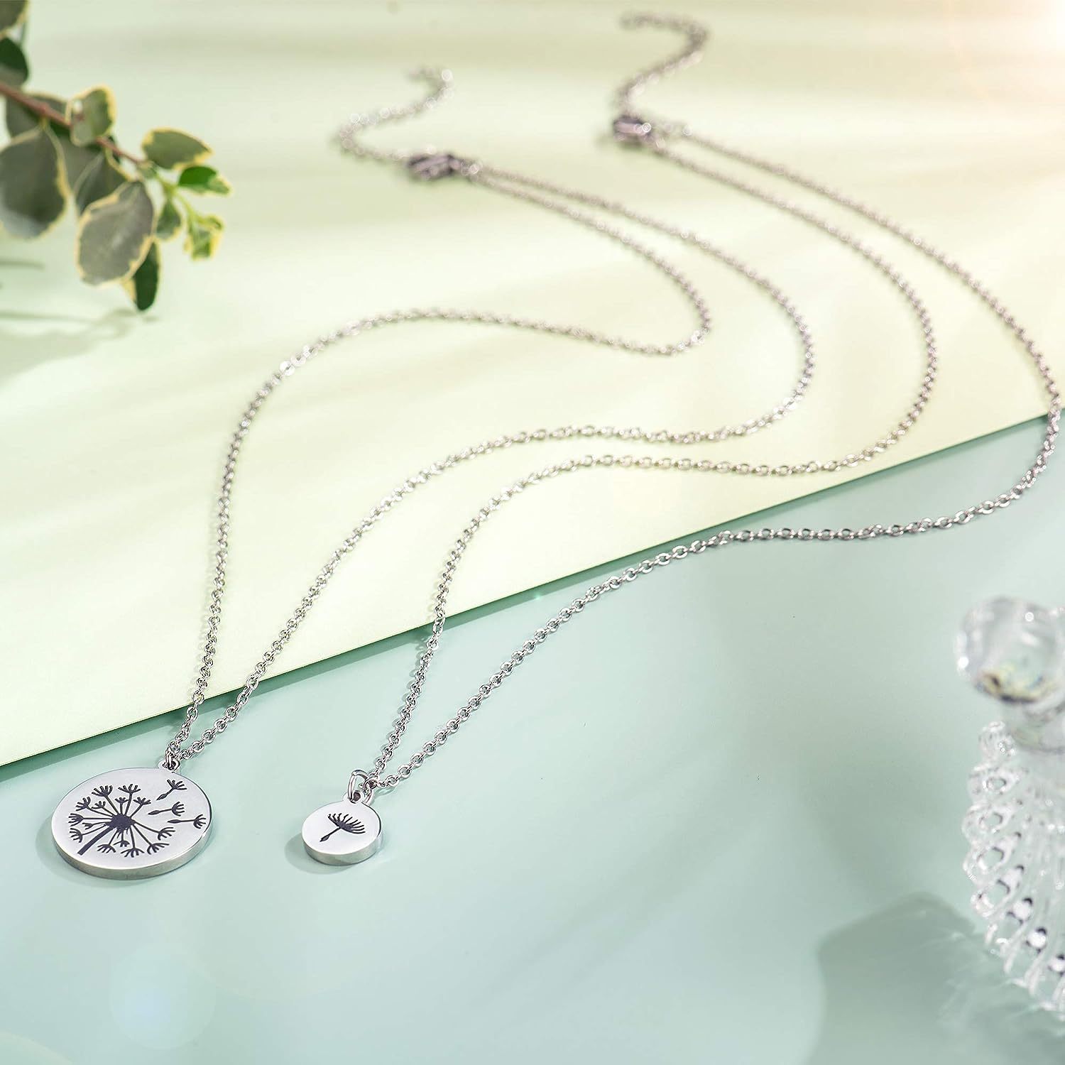 Dandelion Necklaces Unique Mother Daughter Necklace Back To School Gifts for Children 