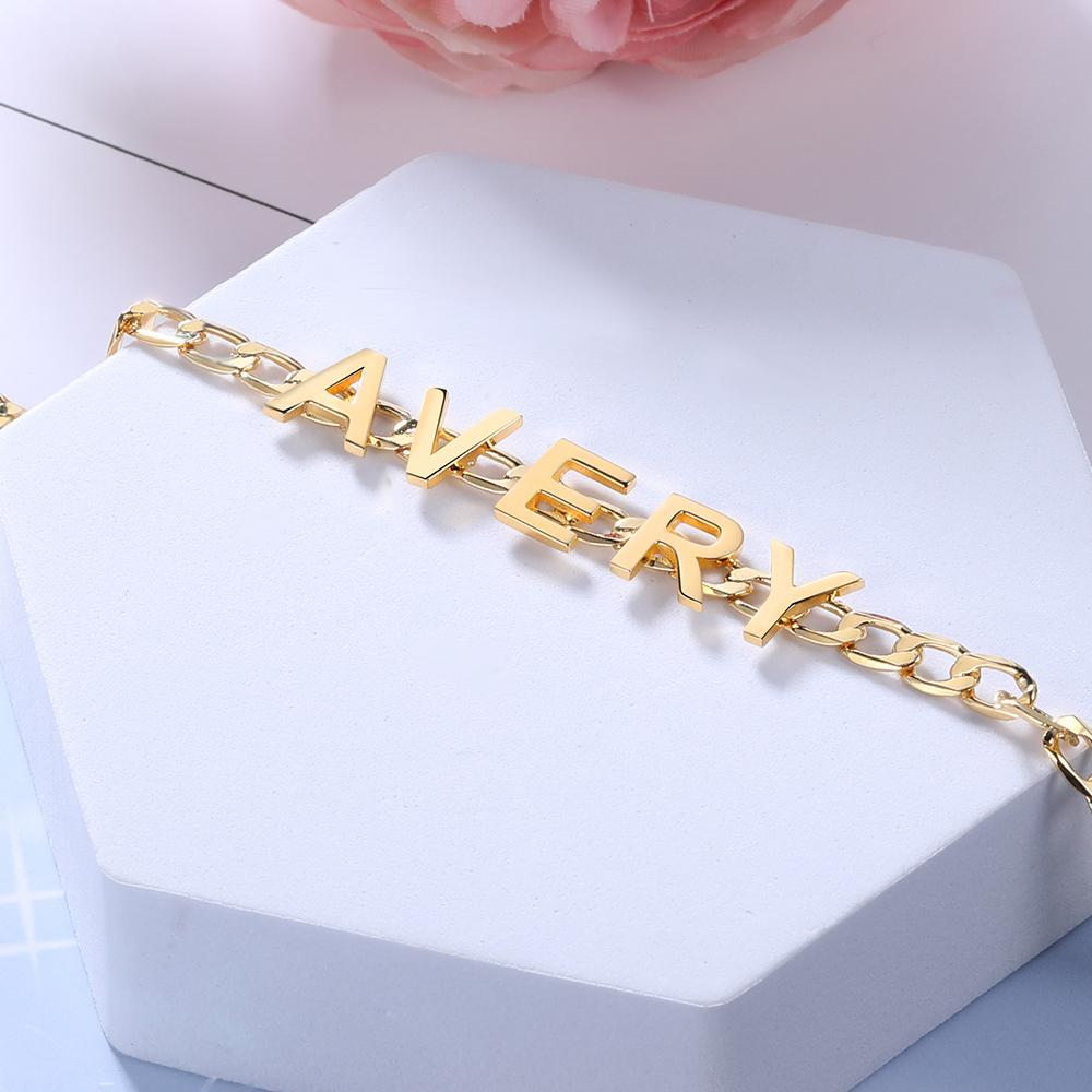 Name Bracelet Letters Bracelet Personalized Gifts