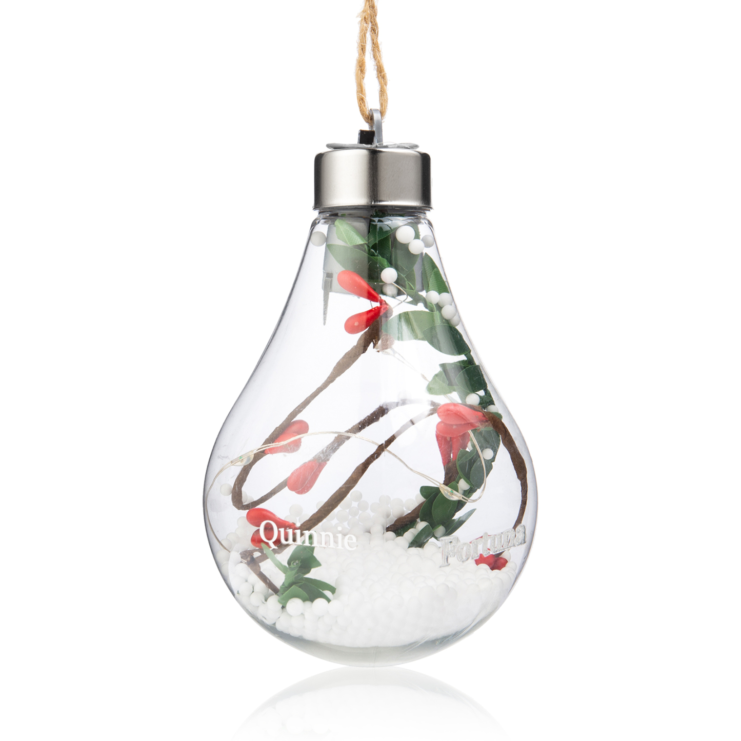 Christmas Bulb Ornament Personalized Bulb Night Light Christmas Home Decor