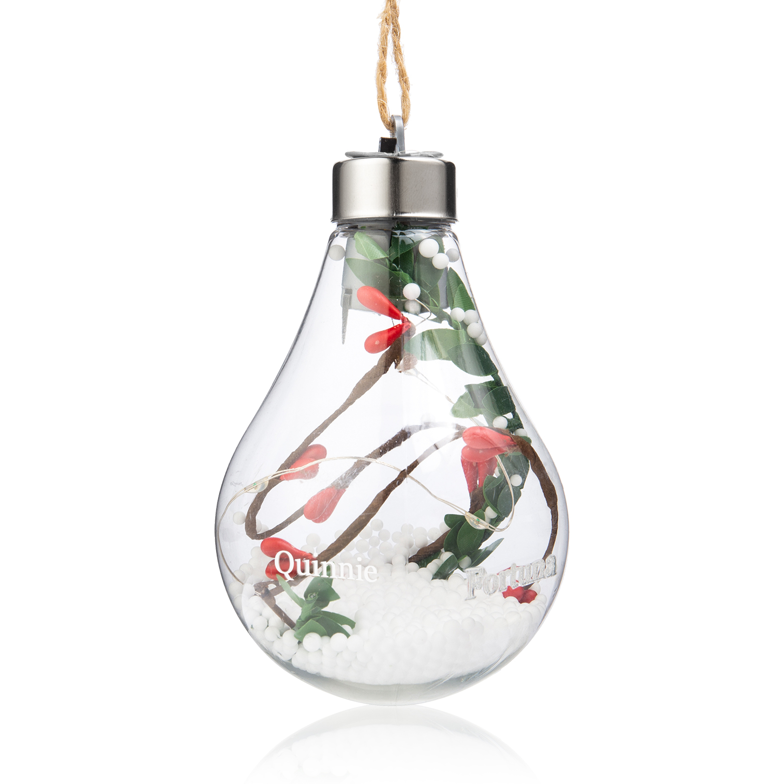 Christmas Bulb Ornament Personalized Bulb Night Light Christmas Home Decor