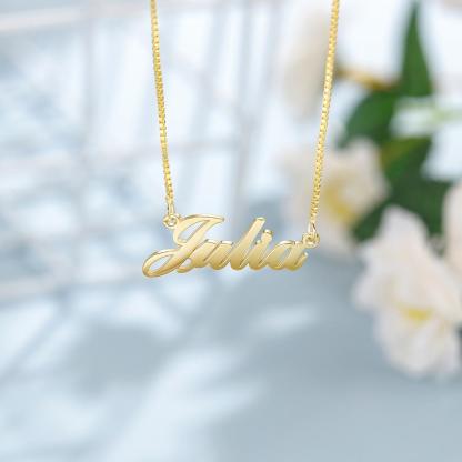 Classic Style Personalized Name Necklace Gift