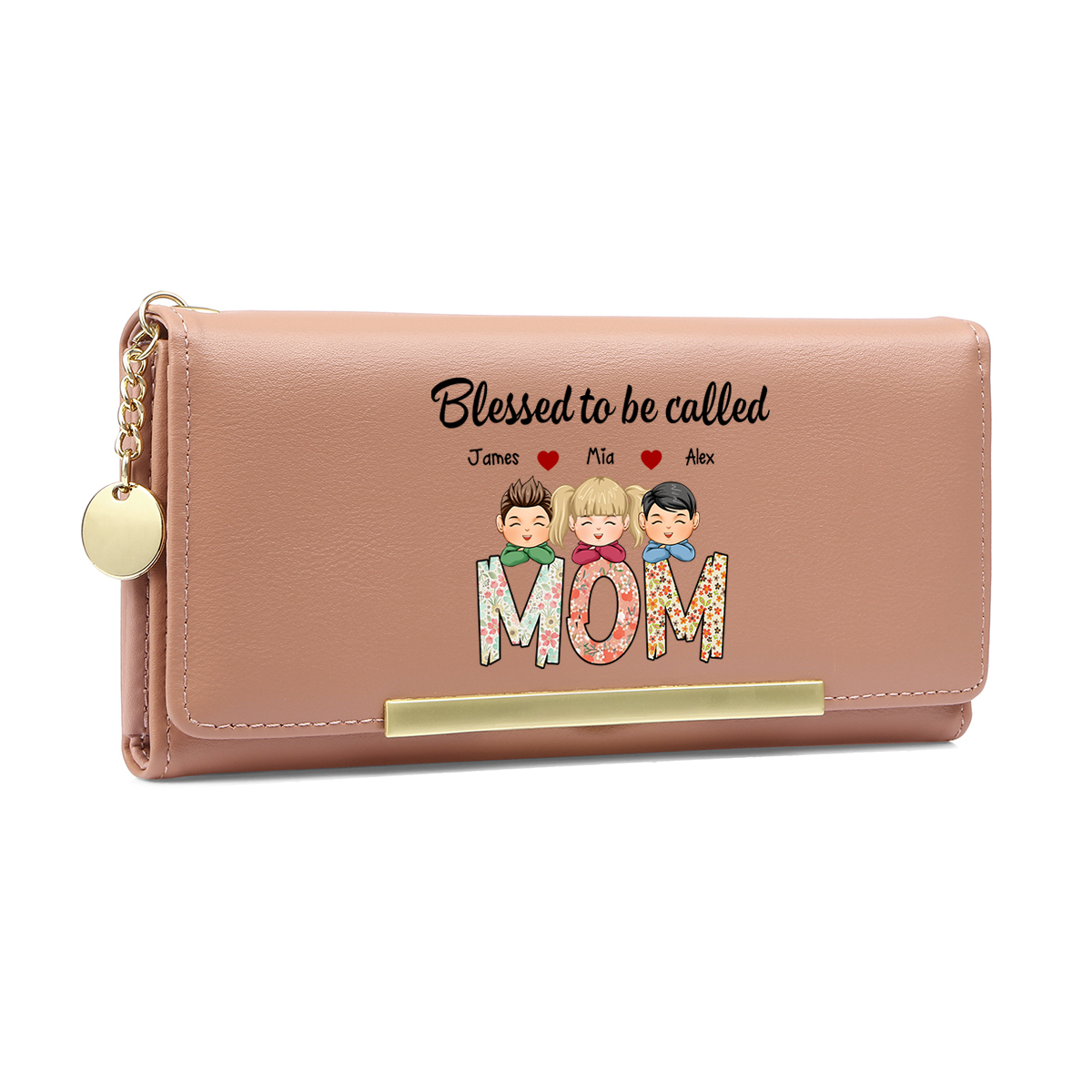 Custom Mommy Wallet – A Cherished Gift with Heartfelt Personalization 