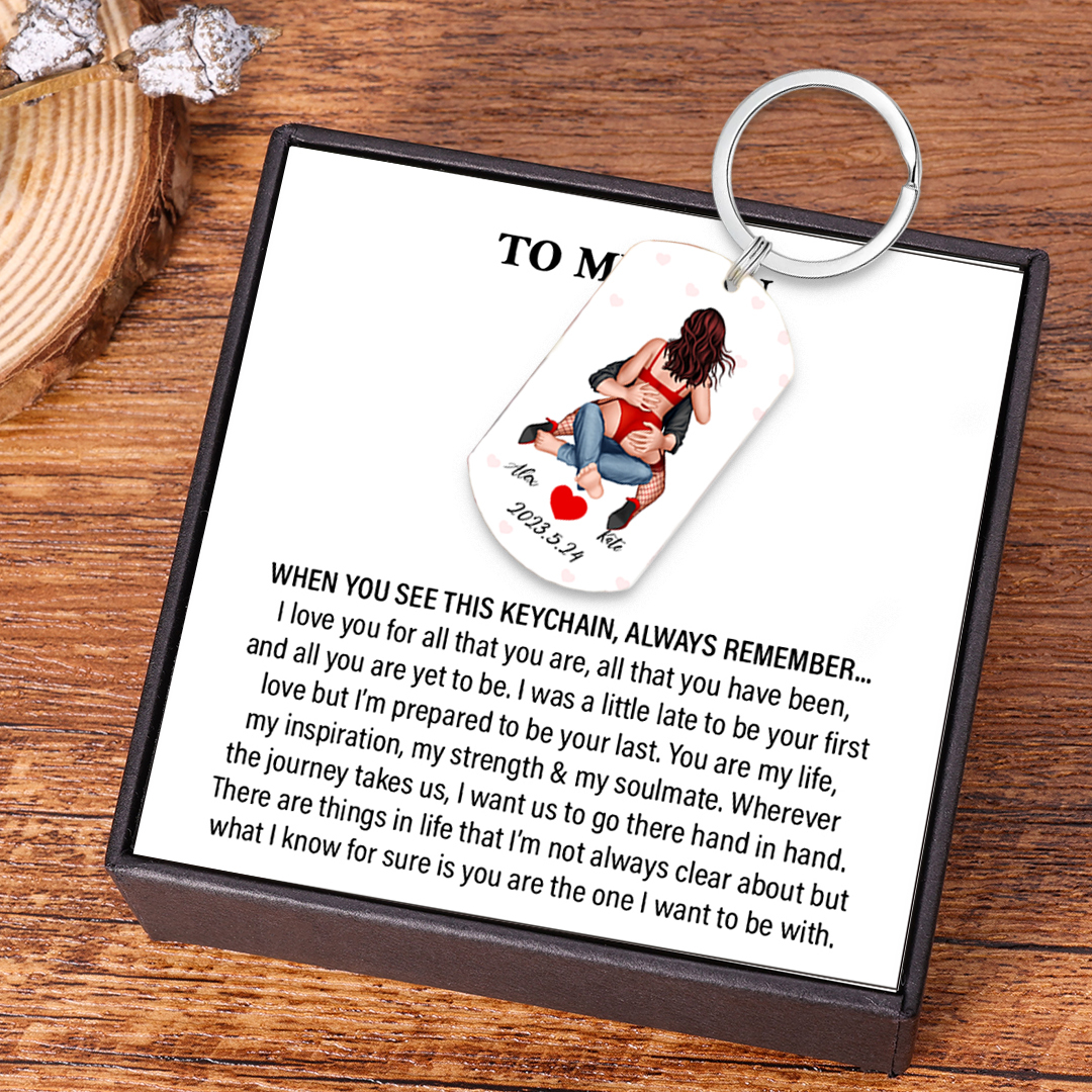 You Have My Heart And My Ass Personalized Keychain Valentine Gift For Couple