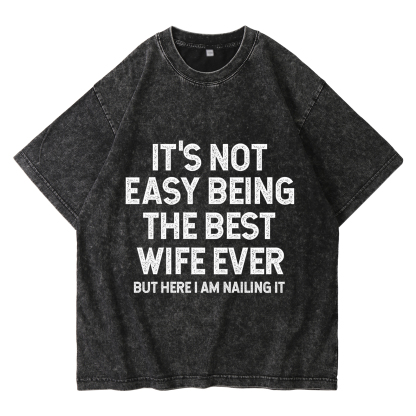 Personalized Couple Black T Shirts Its Not Easy Being the Best Husband Ever Valentines Day Gift