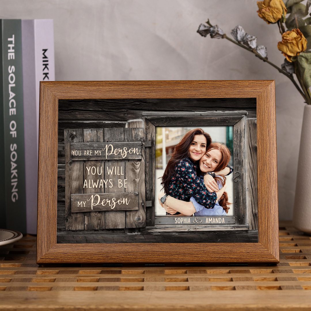 You Are My Person Photo Frame Personalized LED Light Shadow Box for Family