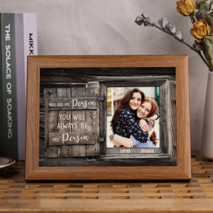 You Are My Person Photo Frame Personalized LED Light Shadow Box for Family