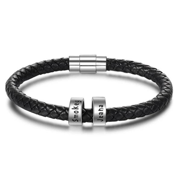Mens Leather Bracelet Only Leather Rope