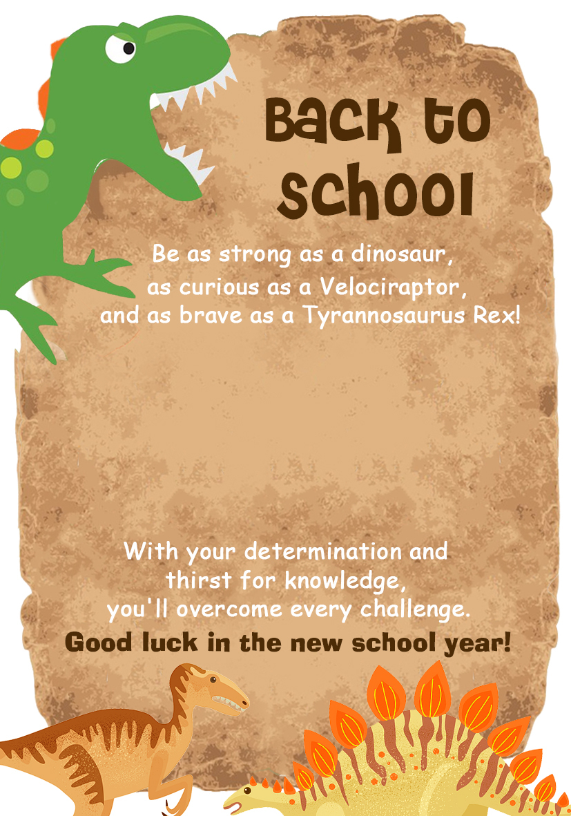 [Copy]2 Pcs Dinosaur Bracelet Set Back to School Gift with Gift Card Adjustable Bracelet Gift for Schoolkid