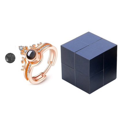 100 Languages Say "I Love You" Creative Ring, Bracelet And Puzzle Jewelry Box