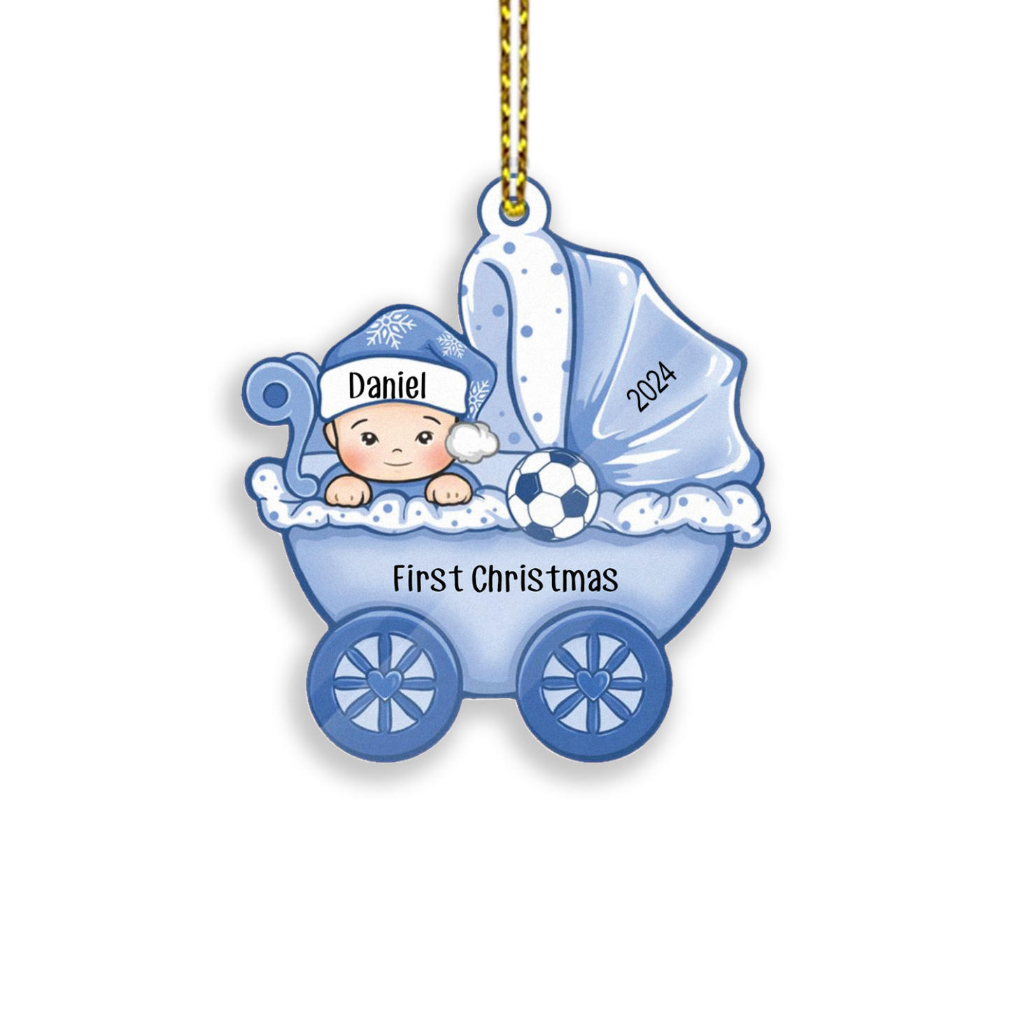 Personalized Baby First Christmas Ornament Wooden Ornament Gifts for Family