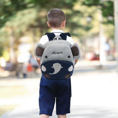 Personalized Kids School Bag with Name & Animals – Back to School Gift | Lorajewel