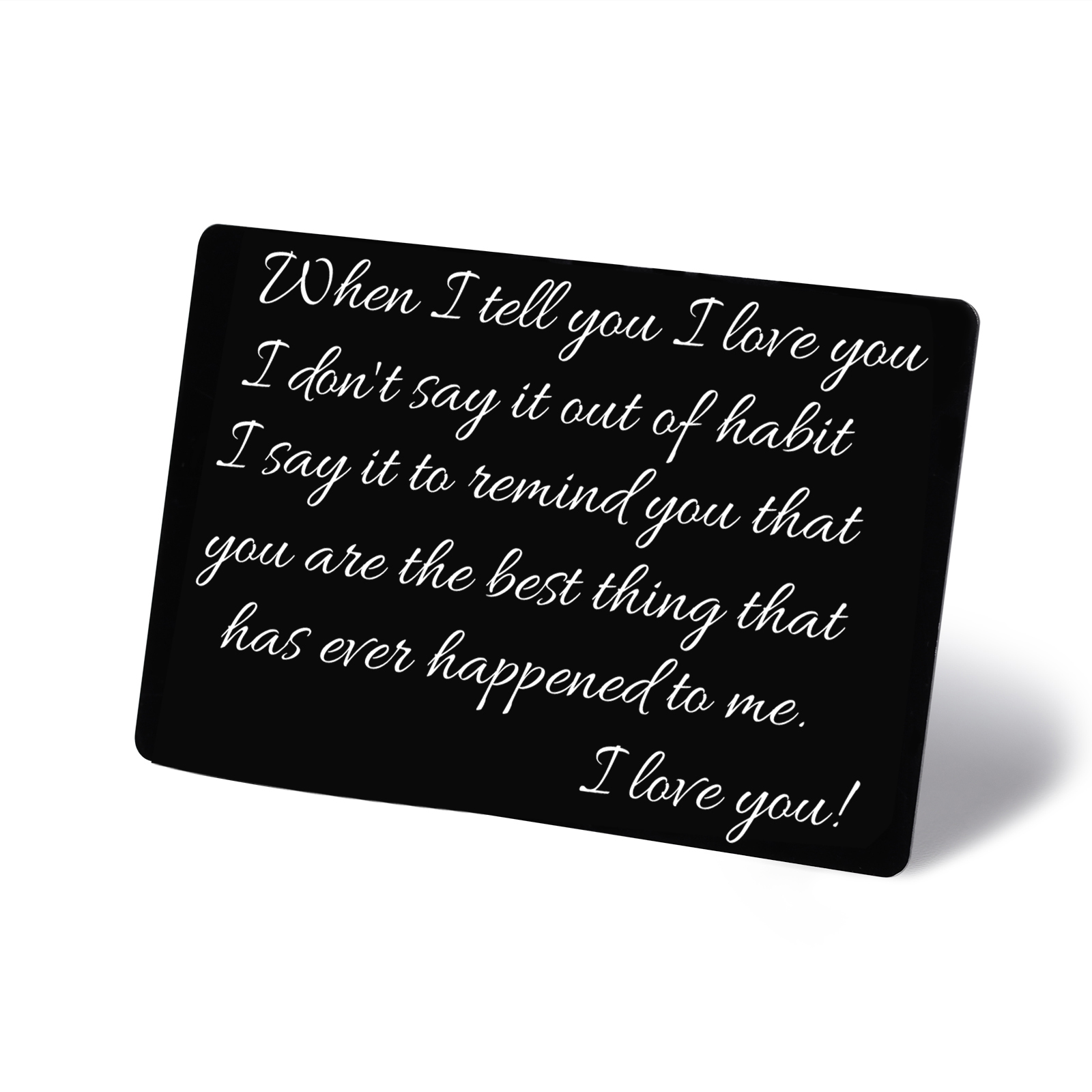 Personalized Wallet Photo Card Custom Text Wallet Insert Card Gift for Him