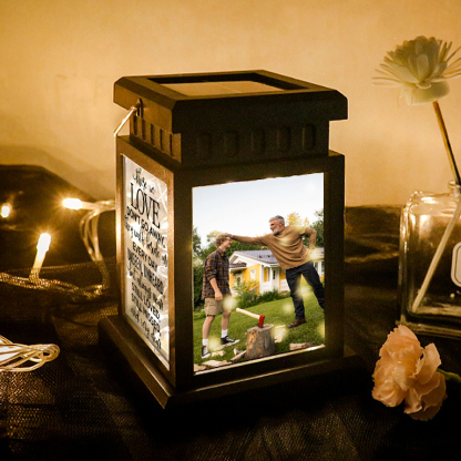 Personalized Photo Lantern Lamp Those We Love Don't Go Away Memorial Sympathy gift