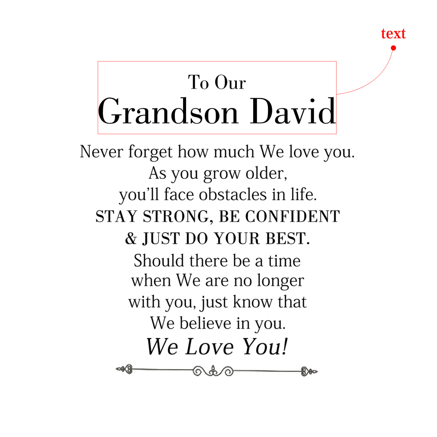 To Our Grandson Bracelet Personalized Text Message Card Braided Leather Bracelet Gift for Son - Never Forget How Much We Love You