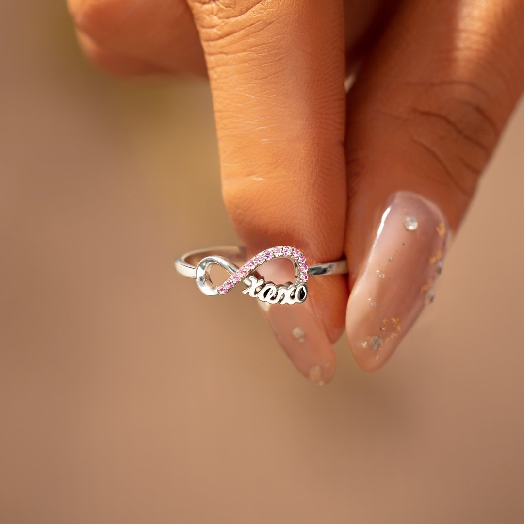 To My Daughter XXOO Ring "Token of Hugs and Kisses"