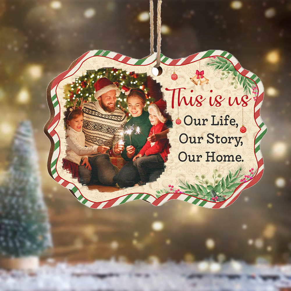 Personalized Photo Christmas Ornament Custom photos Gifts for Family