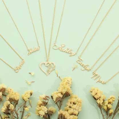Classic Style Personalized Name Necklace Gift
