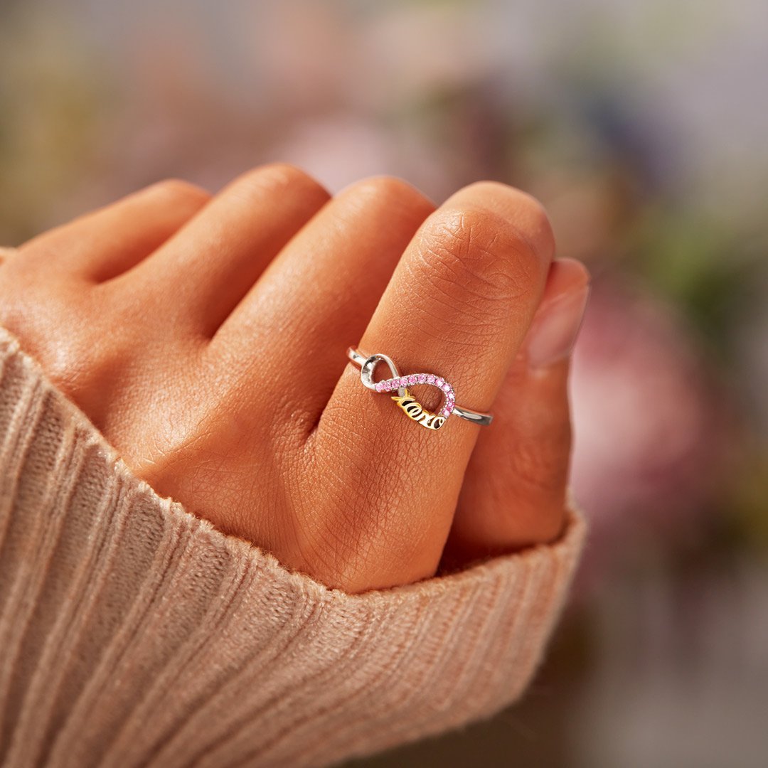 To My Daughter XXOO Ring "Token of Hugs and Kisses"