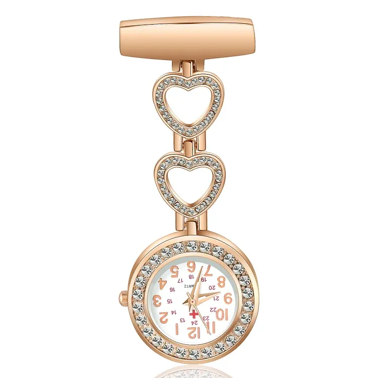 Personalized Name & Text Nurse Watch Portable Nurse Watch with Lapel Pin Gift for Doctor/Nurse