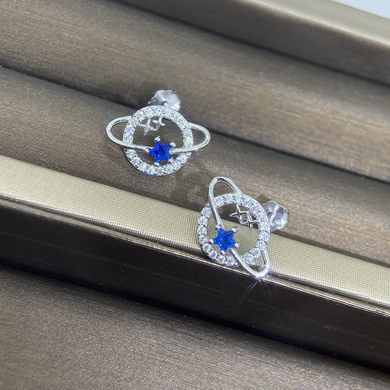 To My Beautiful Daughter Moon & Stars Planet Earrings