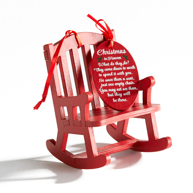 Christmas in Heaven Rocking Chair Ornament