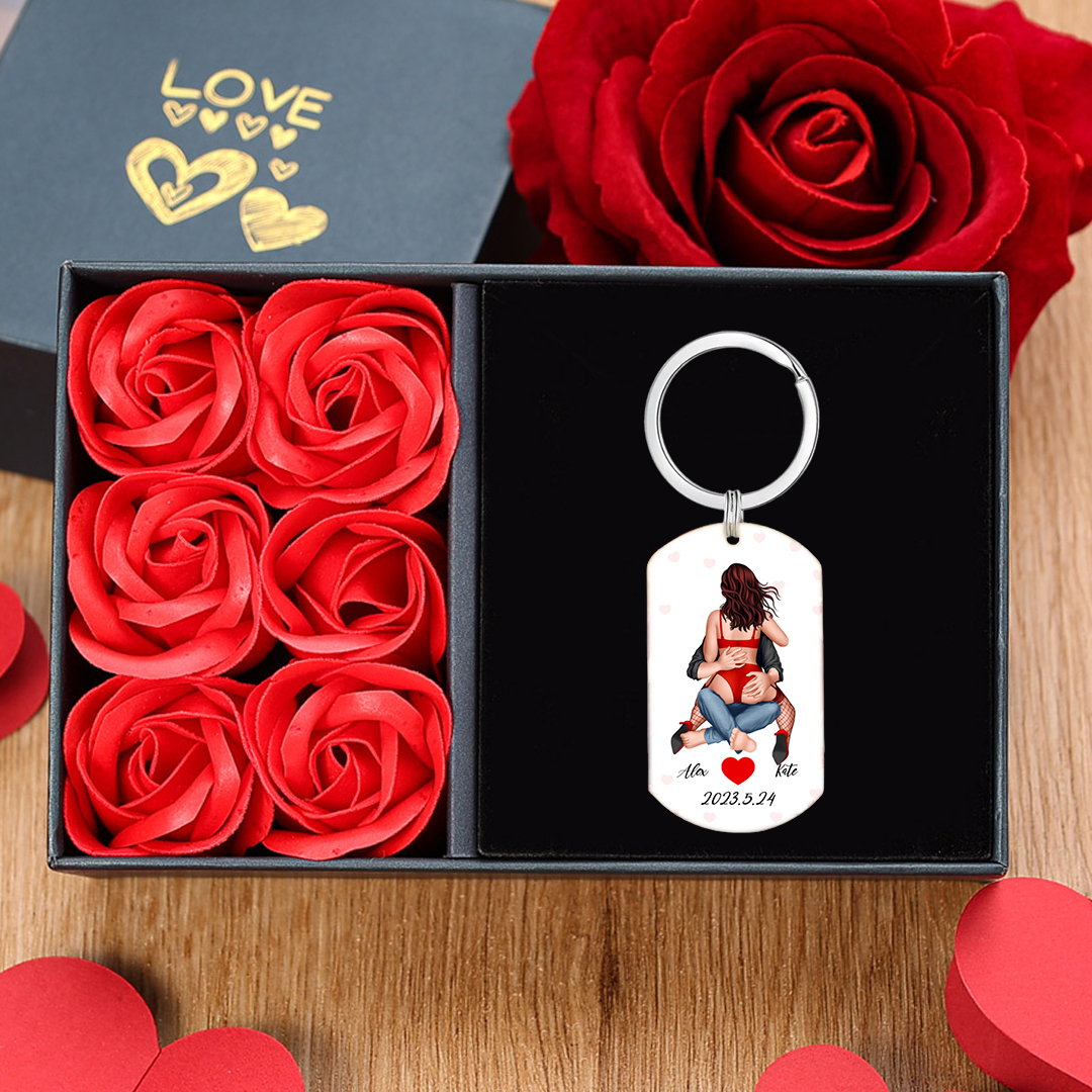 You Have My Heart And My Ass Personalized Keychain Valentine Gift For Couple