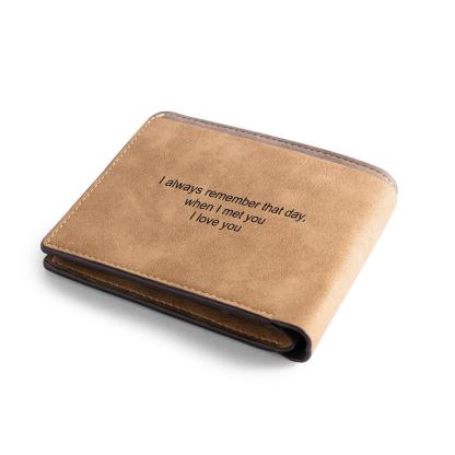 Men Wallet Personalized Photo Wallet With Engraving