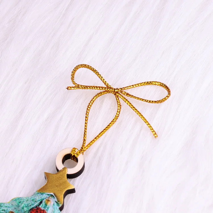 Personalized Family Christmas Ornament Custom 2 Names Hanging Ornament Gifts For Family