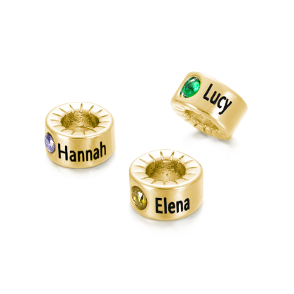 Necklace Accessories Custom 1 Necklace Bead Silver/Gold Bead for Mom Necklace