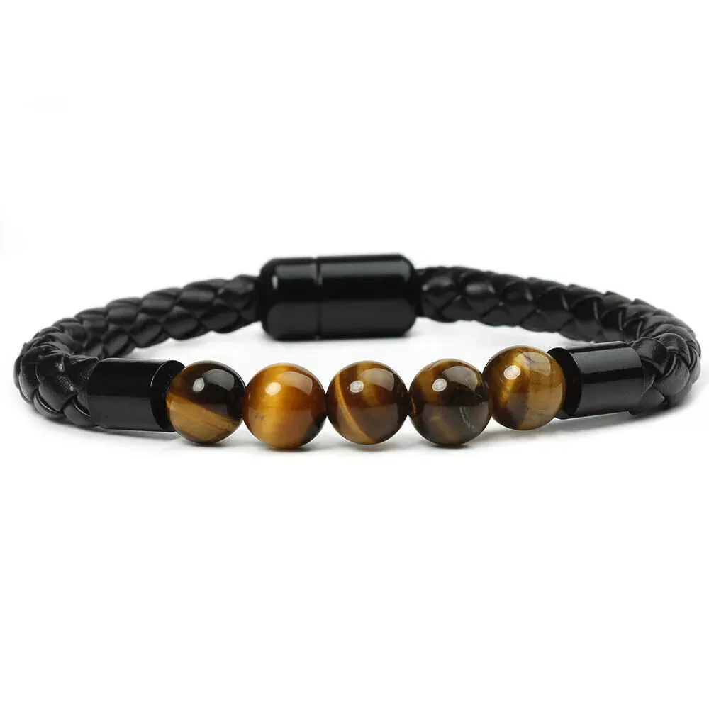 Beads Bracelet | Men Black Onyx Stone Beaded Bracelet | Best Gift For Him