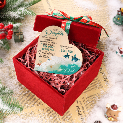 To My Daughter Wooden Heart Candle Holder "I will always be there" Gifts For Daughter