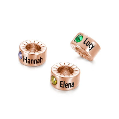 Necklace Accessories Custom 1 Necklace Bead Silver/Gold Bead for Mom Necklace