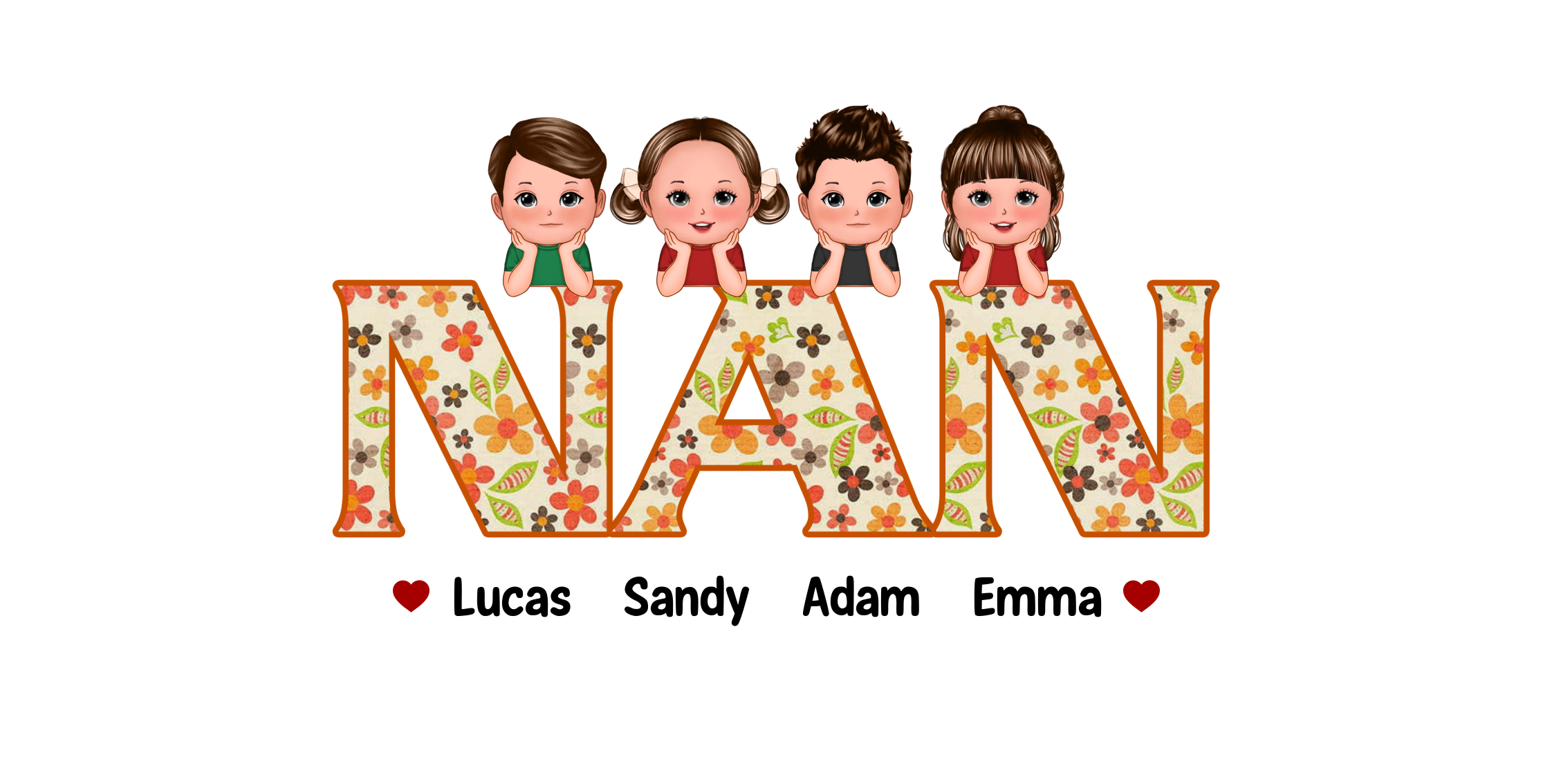 To my Mum - Personalized Women Wallet Custom PU Leather with 1–6 Names, Wallet Gift Multiple Colours | Jessemade