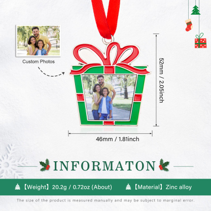 Personalized Photo Christmas Ornament Custom photos Gifts for Family