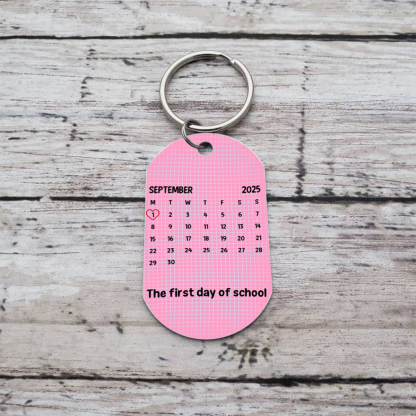 Custom Keyring with Name & Character abd Birth Flower – Personalized Back to school Gift for Kids | Jessemade