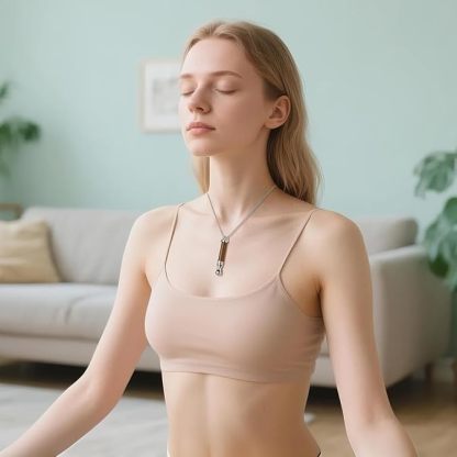 Breathing Necklace Stress Relief Meditation Necklace