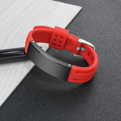 Engraved Medical Alert Bracelet Adjustable Silicone Waterproof Bracelet Women Men Personalized Emergency ID Wristband Multii Color