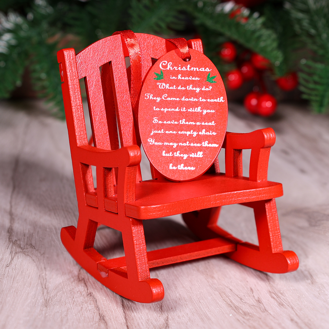 Christmas in Heaven Rocking Chair Ornament