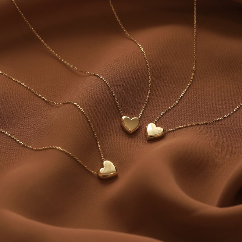 Heart Necklace Gold Necklace