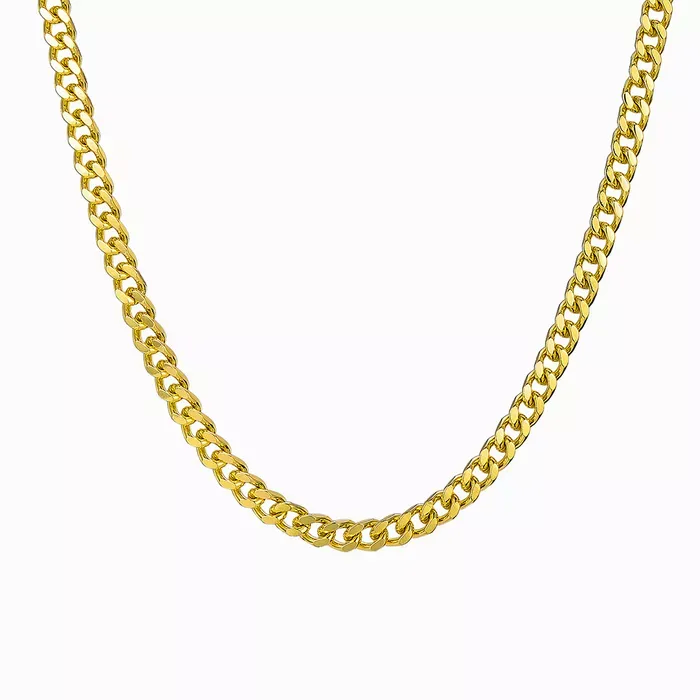 To My Son Cuban Link Chain Necklace Gifts For Son "hold this close to feel my love"