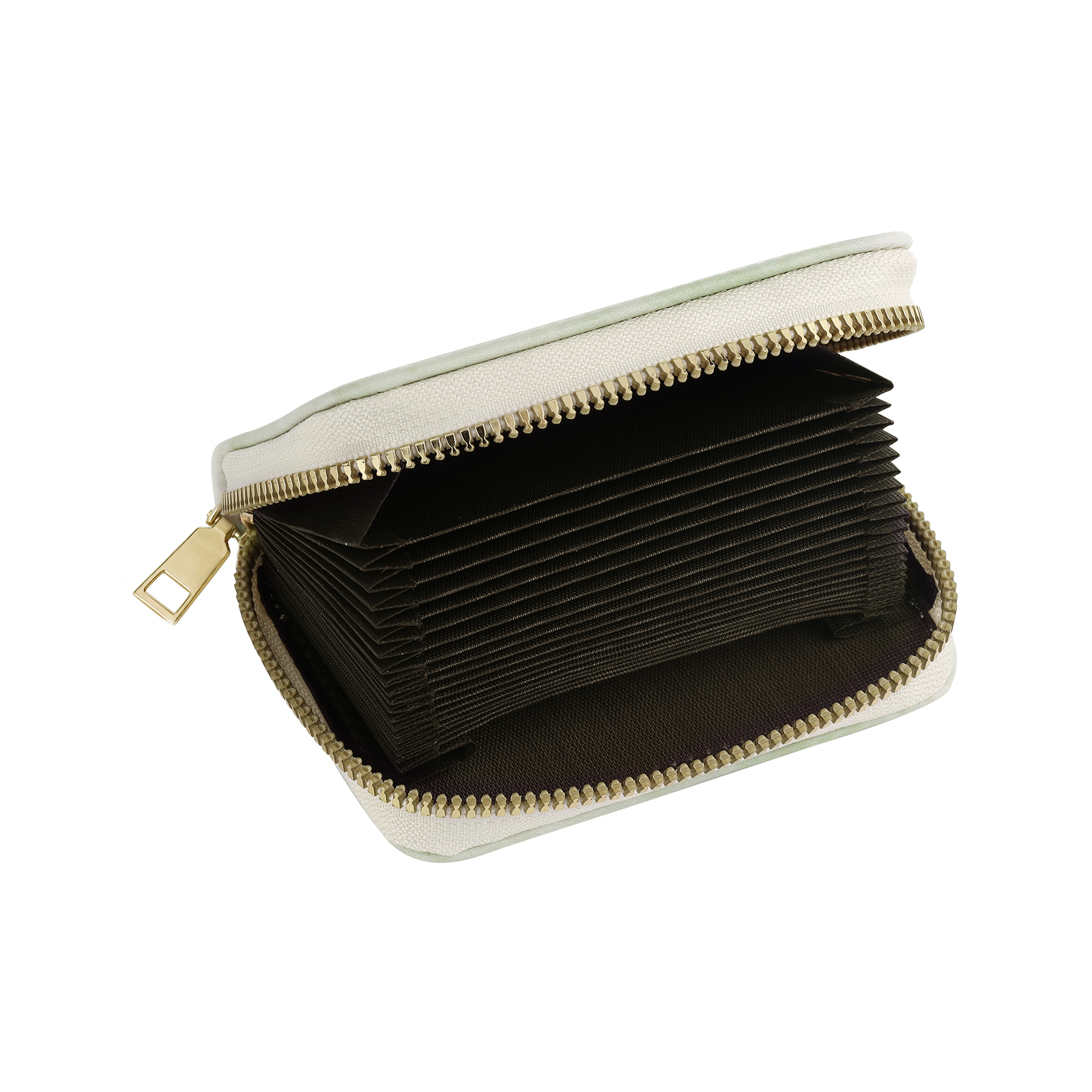 Personalized Women's Leather Wallet Custom Photo & Text Zipper Wallet Accordion Wallet Gift for Her