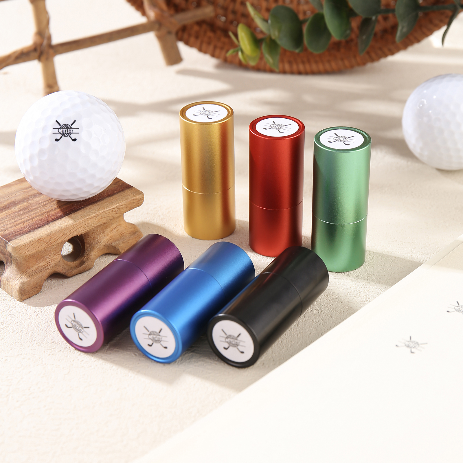 Personalized Golf Pattern Seal, A Special Gift For Him/Yourself