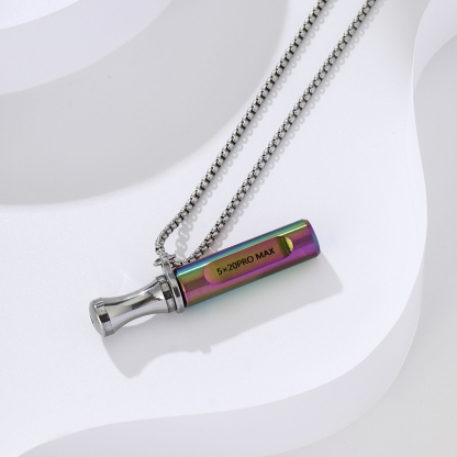 Stainless Steel Breathing Necklace for Anxiety Relief