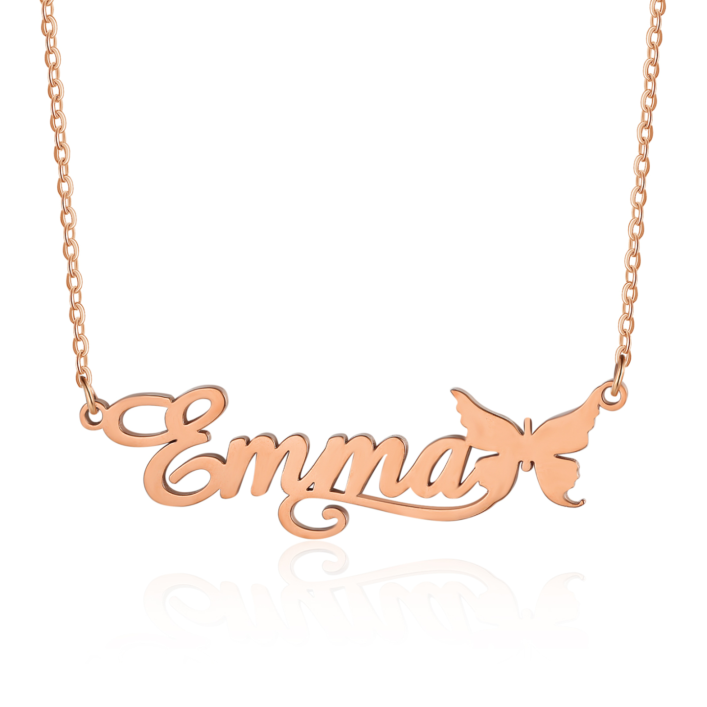 Butterfly Name Necklace Personalized One Name Necklaces Gift for Children
