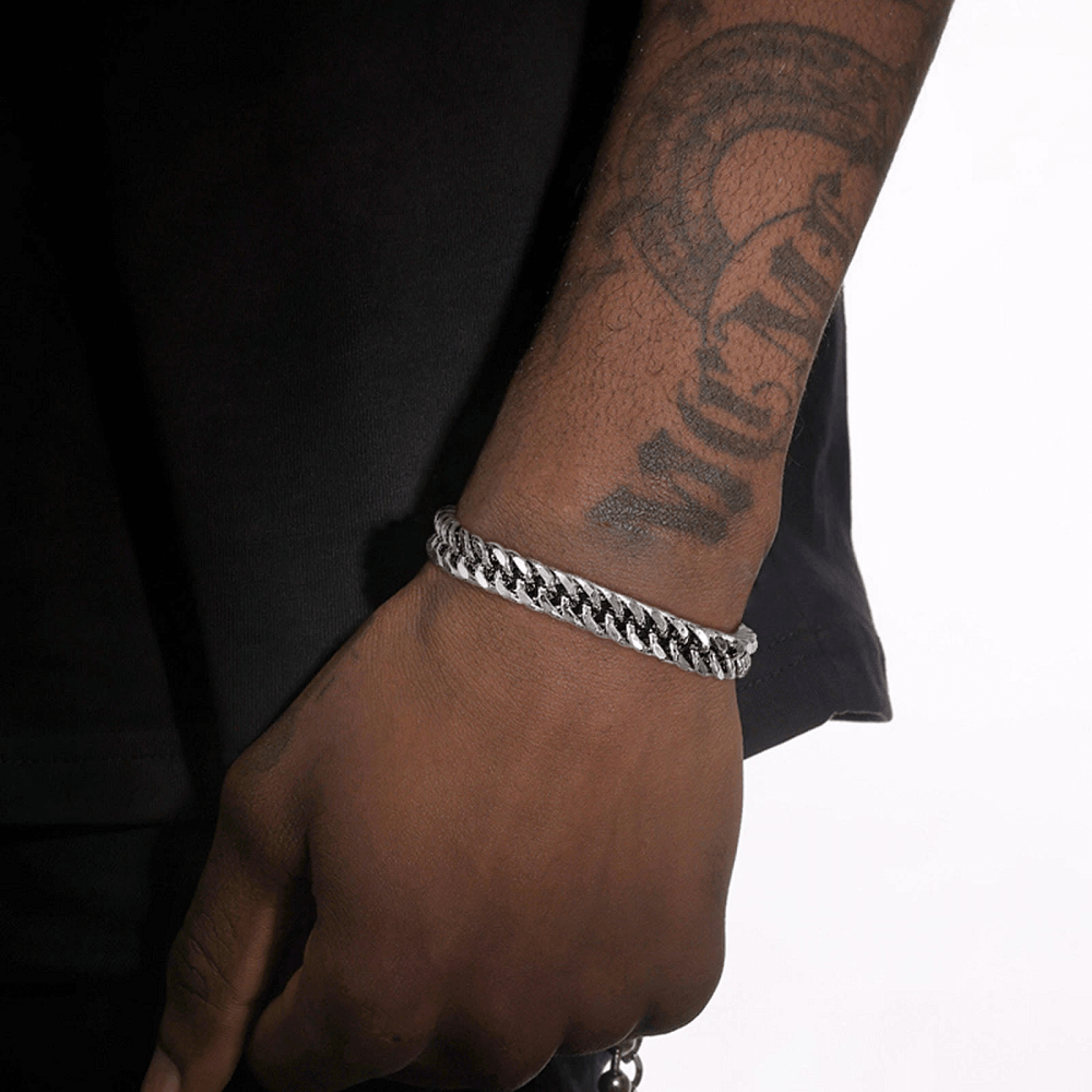 To My Man Bracelet Cuban Chain Bracelet Set - Wherever The Journey Takes Us, I Want Us To Go There Hand In Hand
