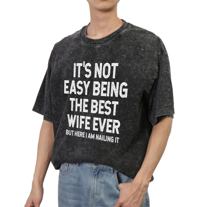 Personalized Couple Black T Shirts Its Not Easy Being the Best Husband Ever Valentines Day Gift