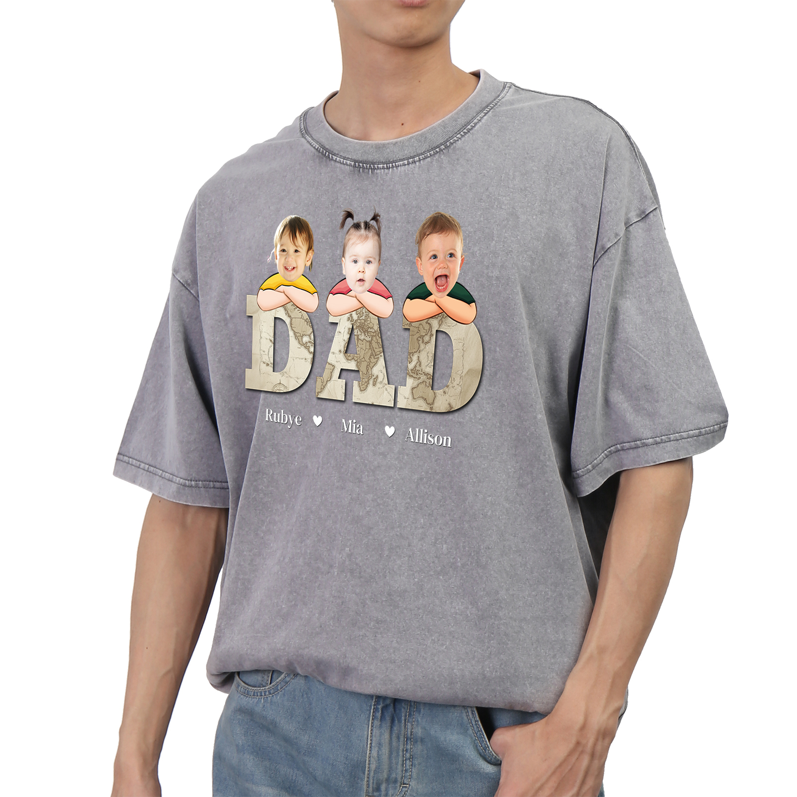 Personalized Dad T-Shirt - Custom Father's Day Gift | Lorajewel